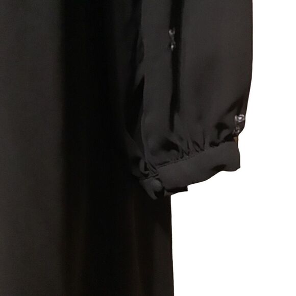 Time and Tru Black Boho Embroidered Dress L 12-14 - Picture 7 of 10